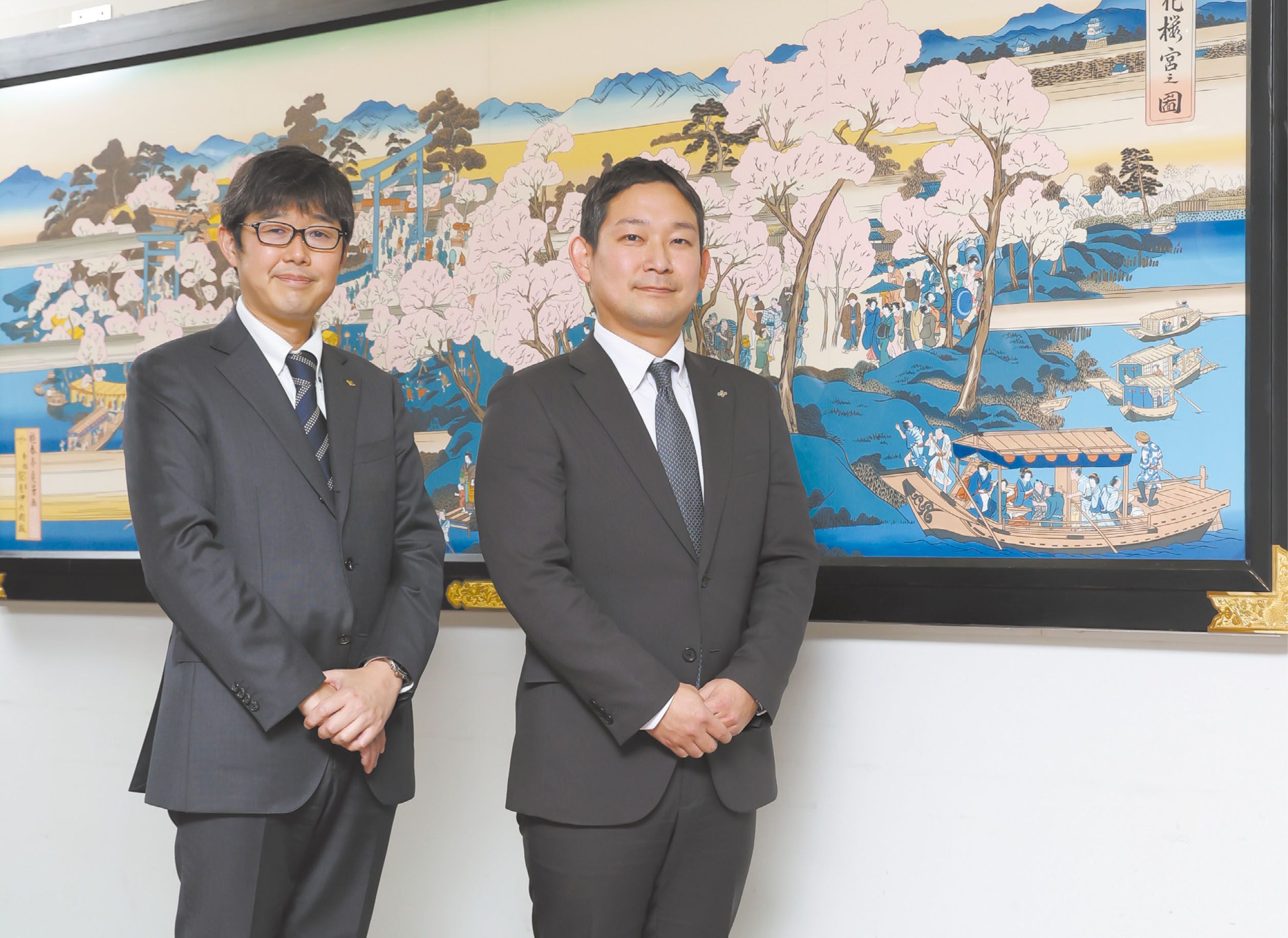 大阪府教育庁 教育振興室 高等学校課 教務グループ 首席指導主事 松下 信之 氏 大阪府教育庁 教育振興室 高等学校課 教務グループ 主任指導主事 今井 尚人 氏