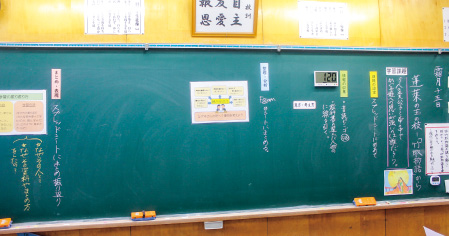 自律的に学習を進める「学び方」が身に付く掲示物
